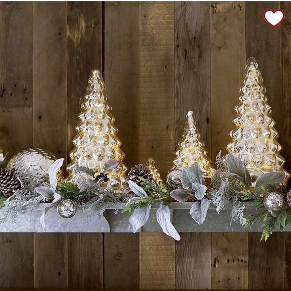 NIB Pottery Barn Small Mercury Glass Tree - Picture 3 of 6